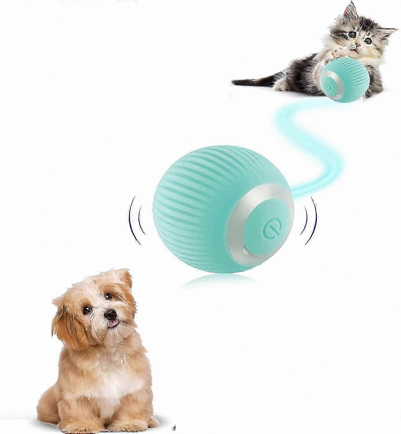 Smart Interactive Dog Ball, Rechargeable LED Rotating Toy for Puppies and Dogs