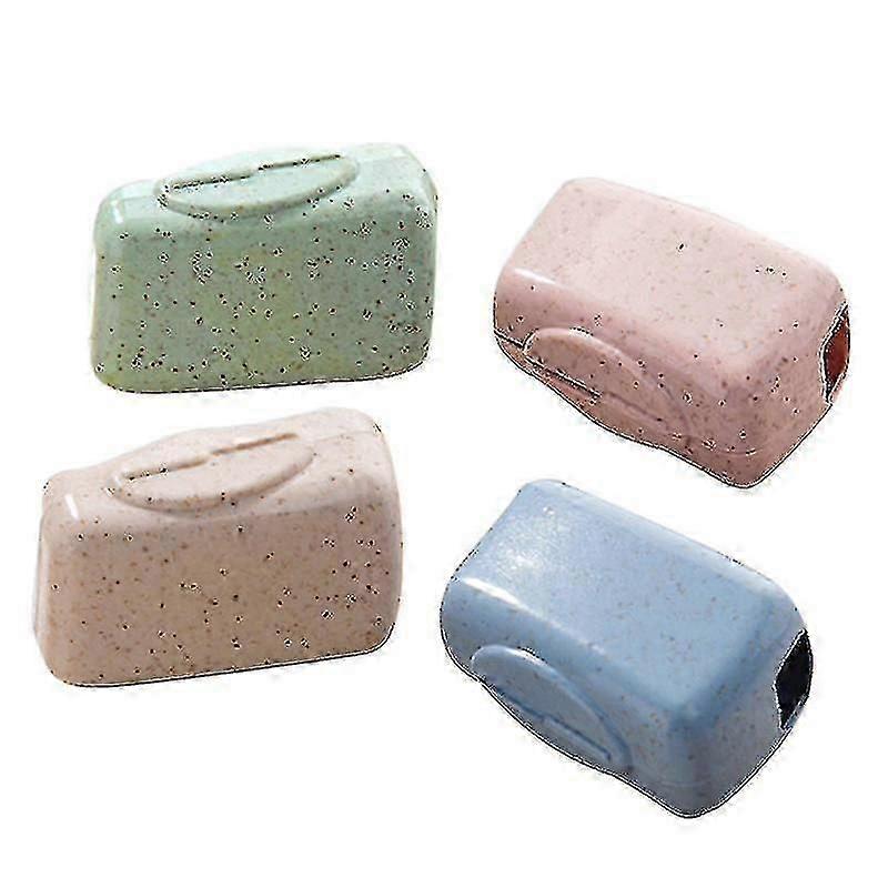 Wheat Straw Toothbrush Head Covers (36pcs - Random Color)