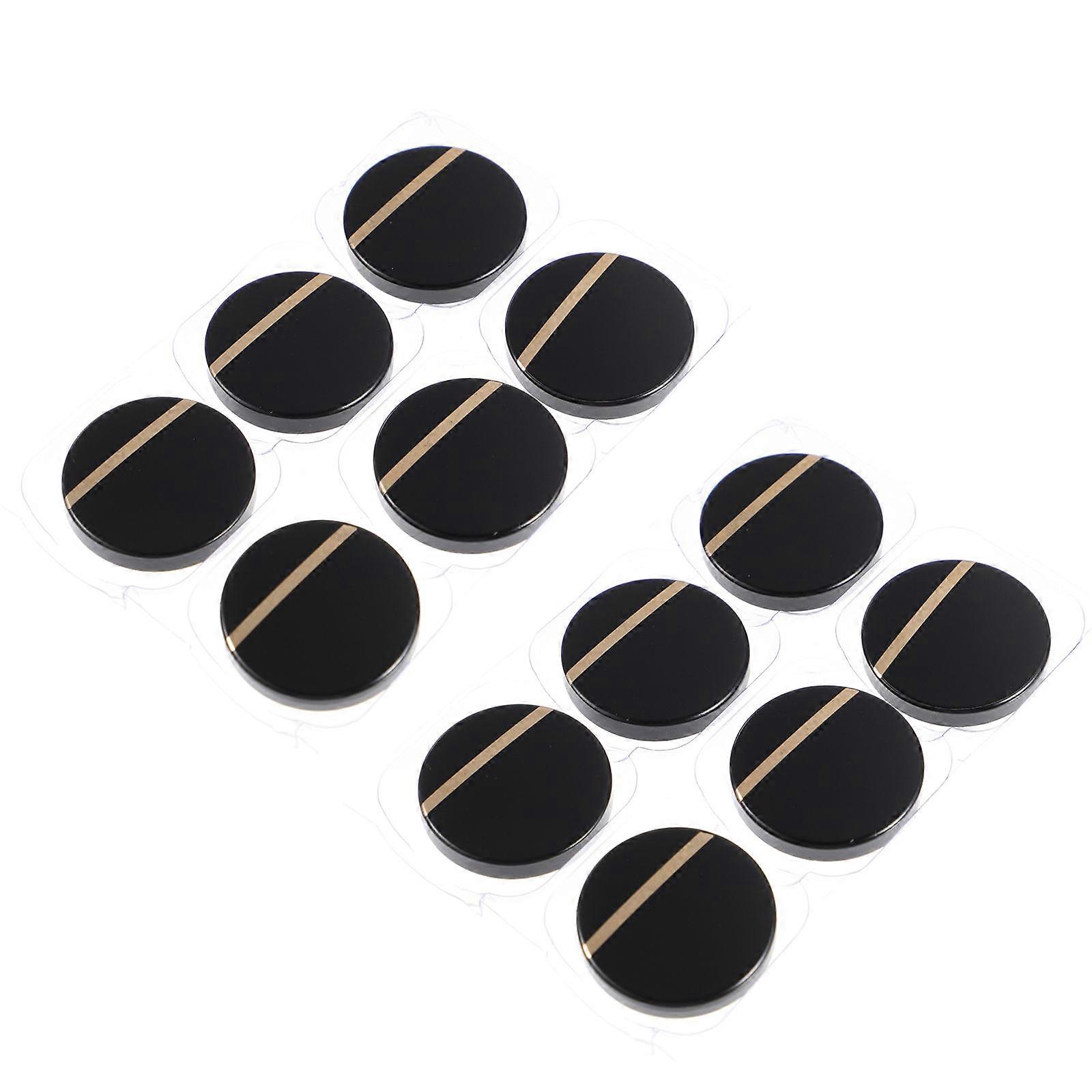 جودة السحابات المعدنية 12 قطعة أزرار ملابس أنيقة للنساء قمصان معاطف مدمن نمط الديكور أسود