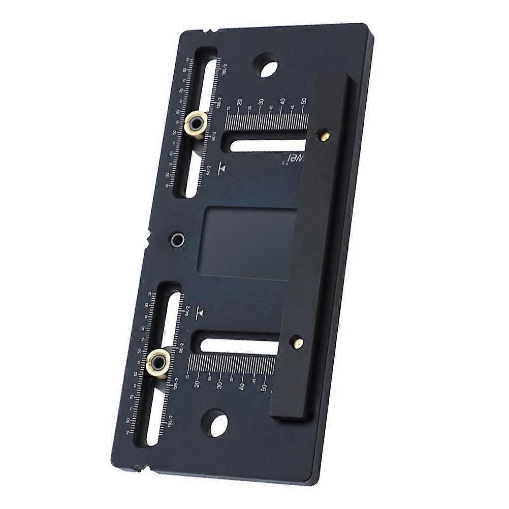 Woodworking Drilling Locator Tool For Furniture Installation Black Color Efficient Positioning 1Set