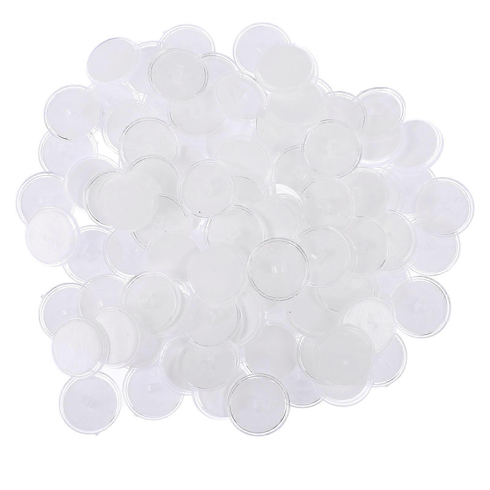 Ceiling Hook Self-Adhesive 100Pcs Transparent Adhesive Hooks For Home Use Strong Suction 2.5X2.5X0.2CM