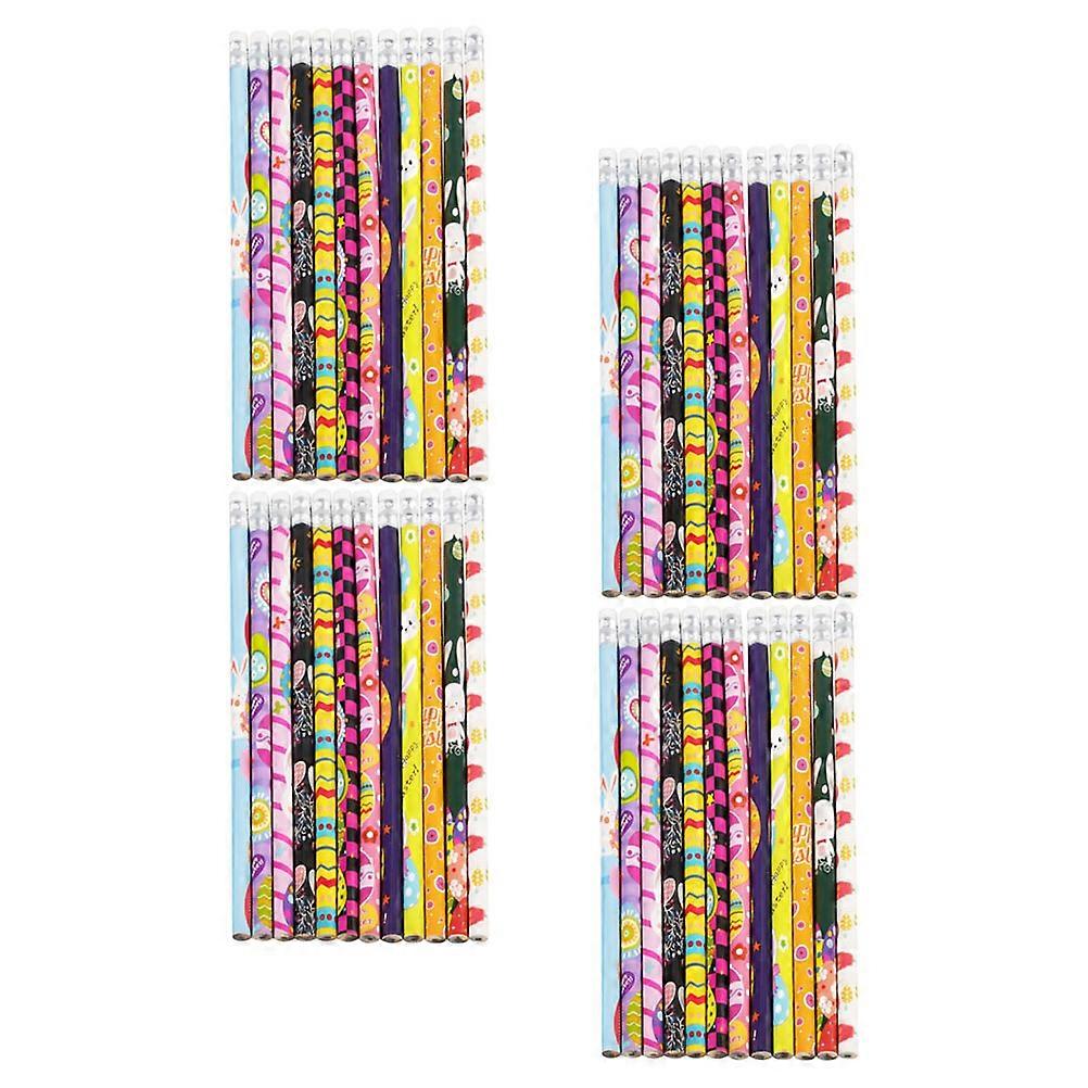 48Pcs Assorted Color Easter Themed Pencils Writing Pencils Perfect For Birthday Parties Fun Activity For Children