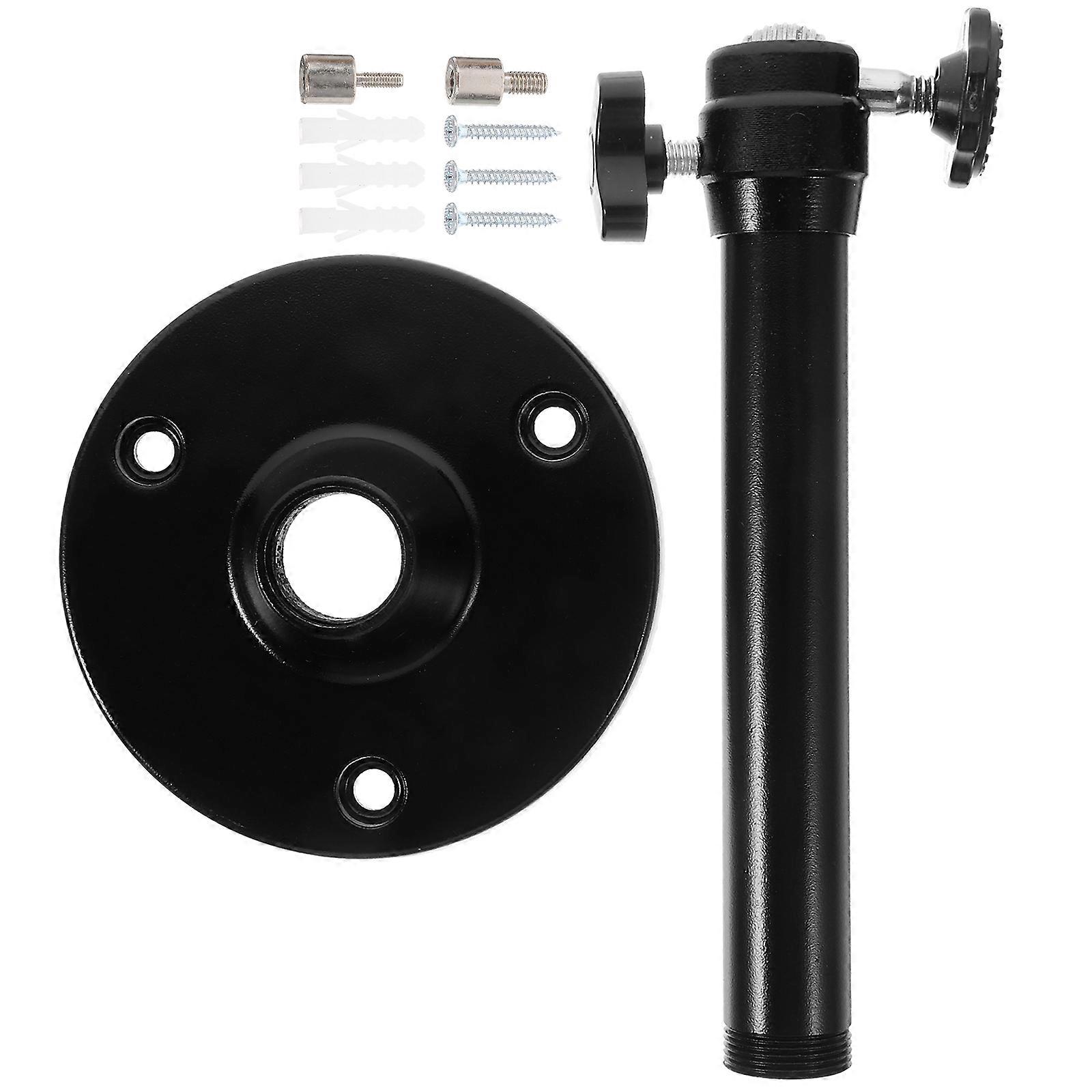 Adjustable Projector Ceiling Mount Bracket with Thickened Tube and Large Base for Wall, Desk, and Ceiling Installation – Easy Setup with Screws and