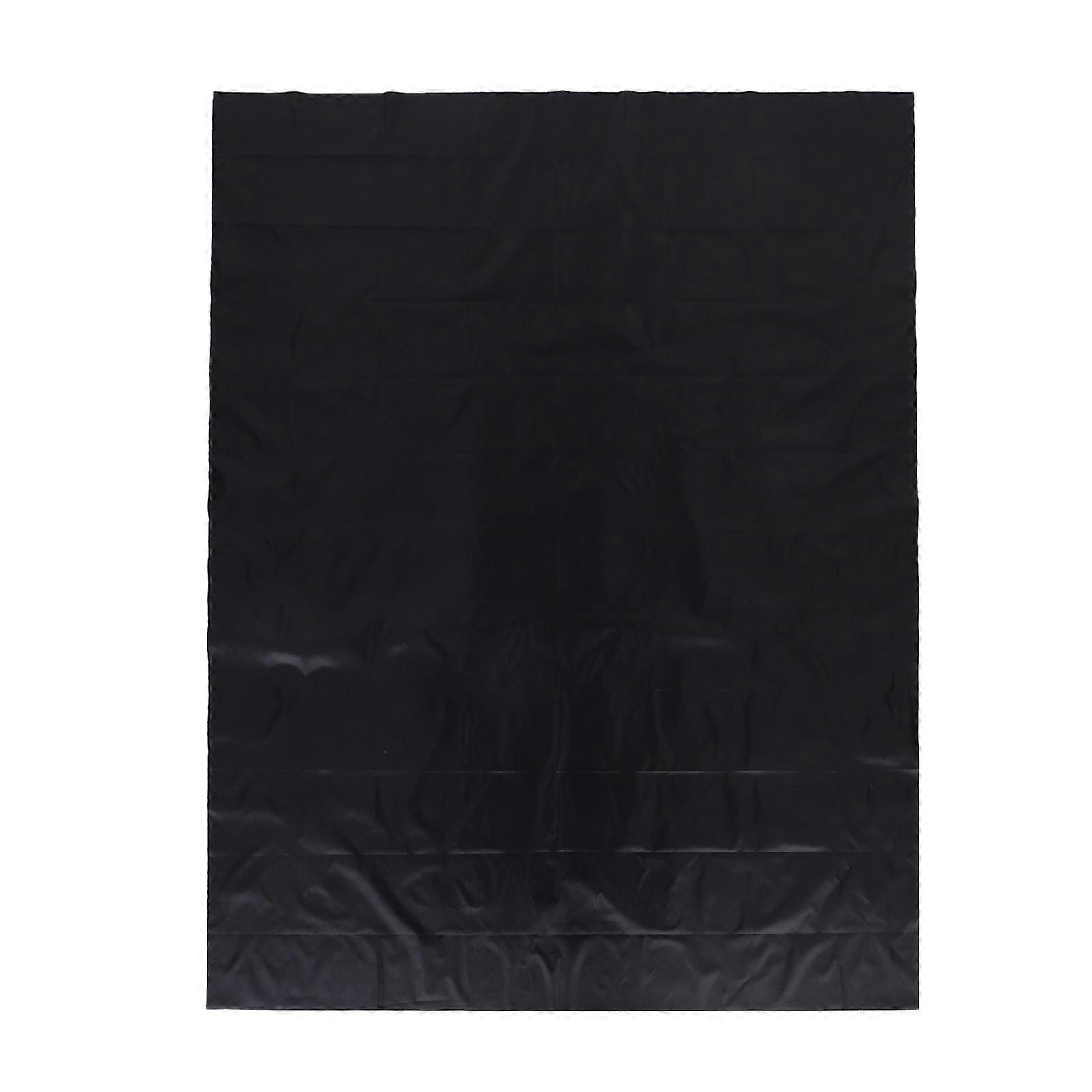 Portable Blackout Curtains for Windows No Drill Easy Installation Polyester Black Room Darkening 48 Inches Wide