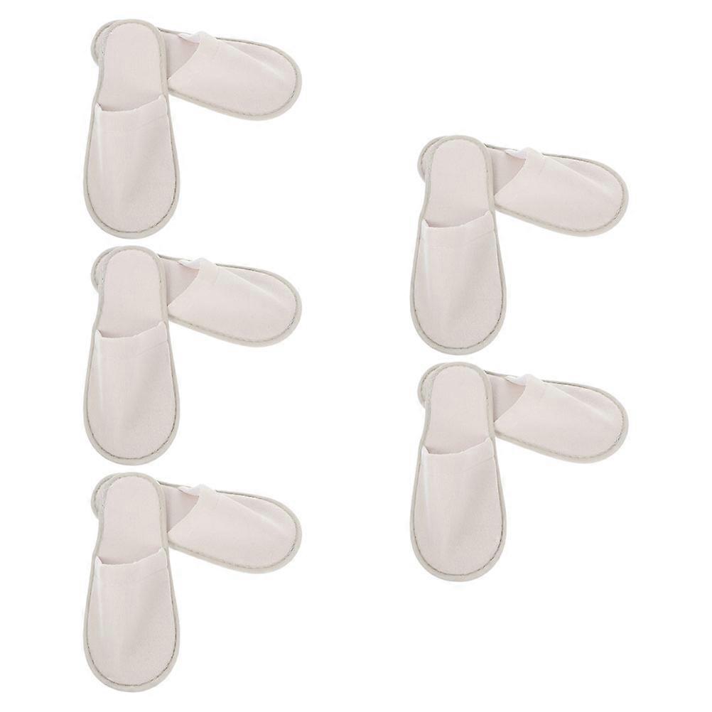 6 Pairs Of Disposable Slippers Comfortable Indoor Shoes For Hotel Guests Anti-Slip Breathable Use In Spa Airplane Beauty Shops
