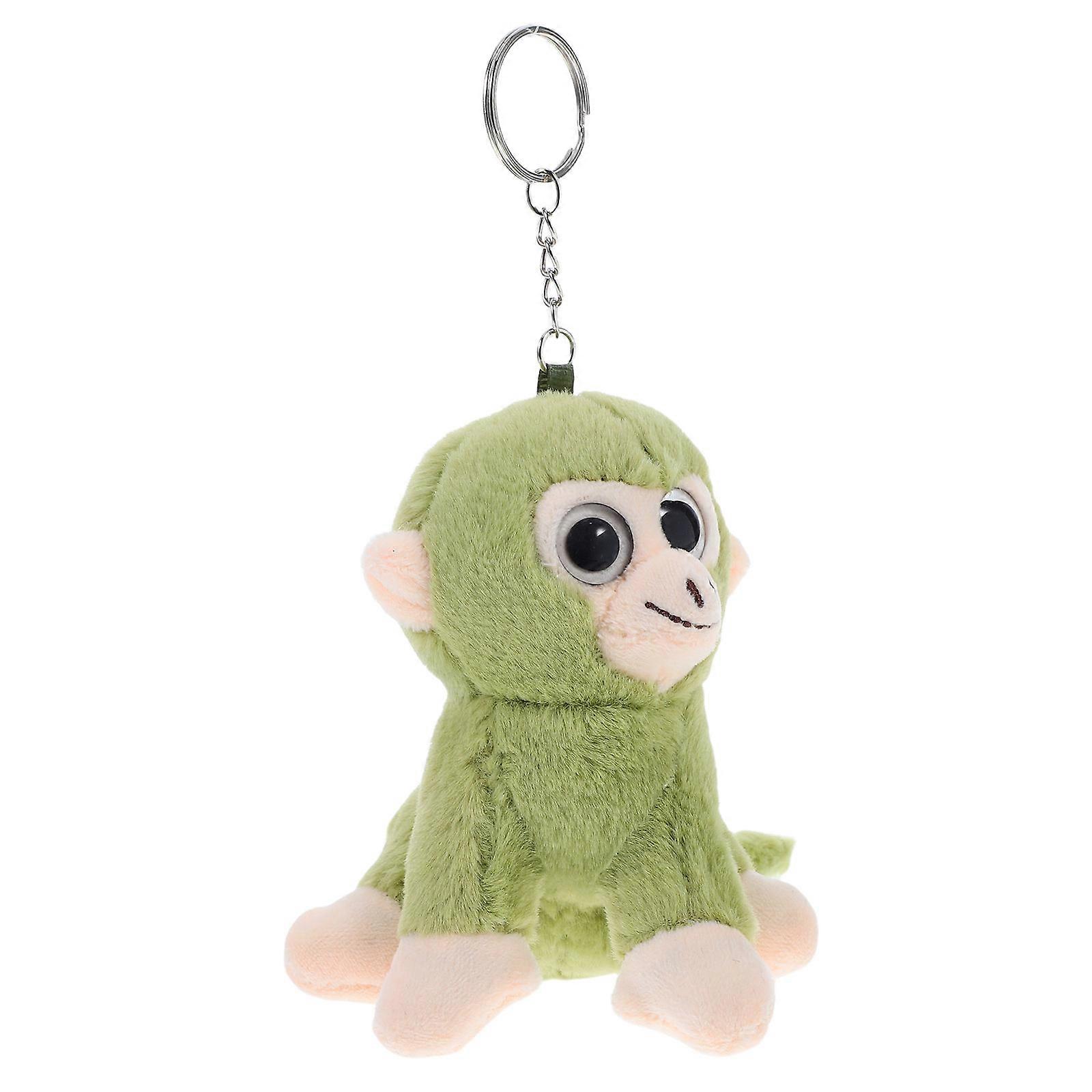 Cute Monkey Plush PP Cotton Soft Touch Adorable Monkey Charm Light Green Decor