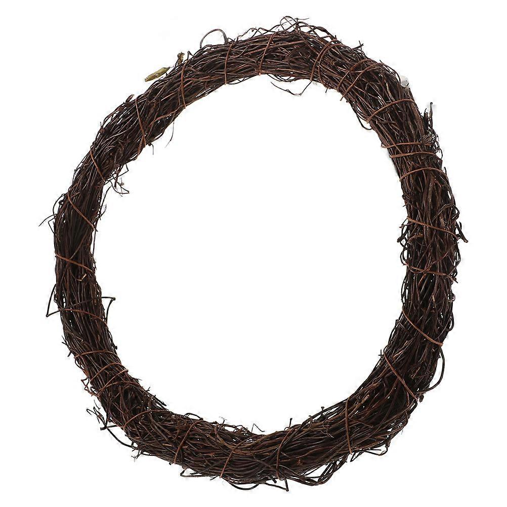 Natural Vine Wreath Frame Round Rattan Form for DIY Crafts Rustic Decorative Ring Home Wedding Garland Making