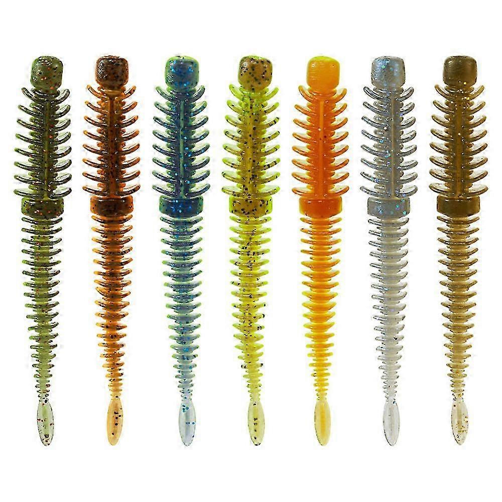 100/10pcs Luya Lure With Salt And Fishy Smell Bionic Soft Bait Luya Soft Bait Artificial Rubber Soft Bait Carp Bass Pesca