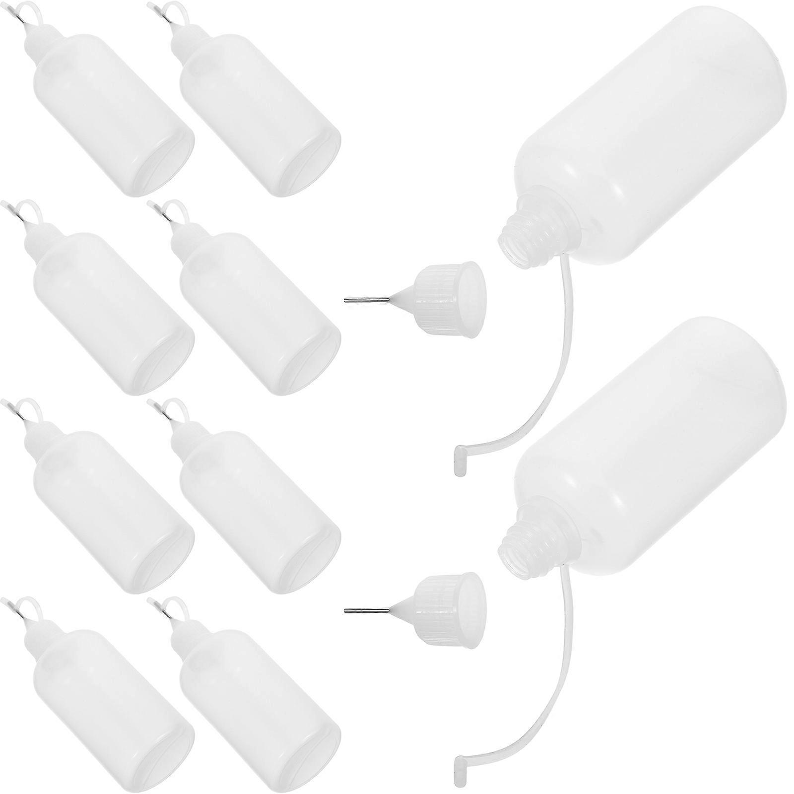 Long Needle Tips Applicator Bottle For Liquid Dispensing Crafted For DIY Projects Versatile Use For Artists And 10Pcs