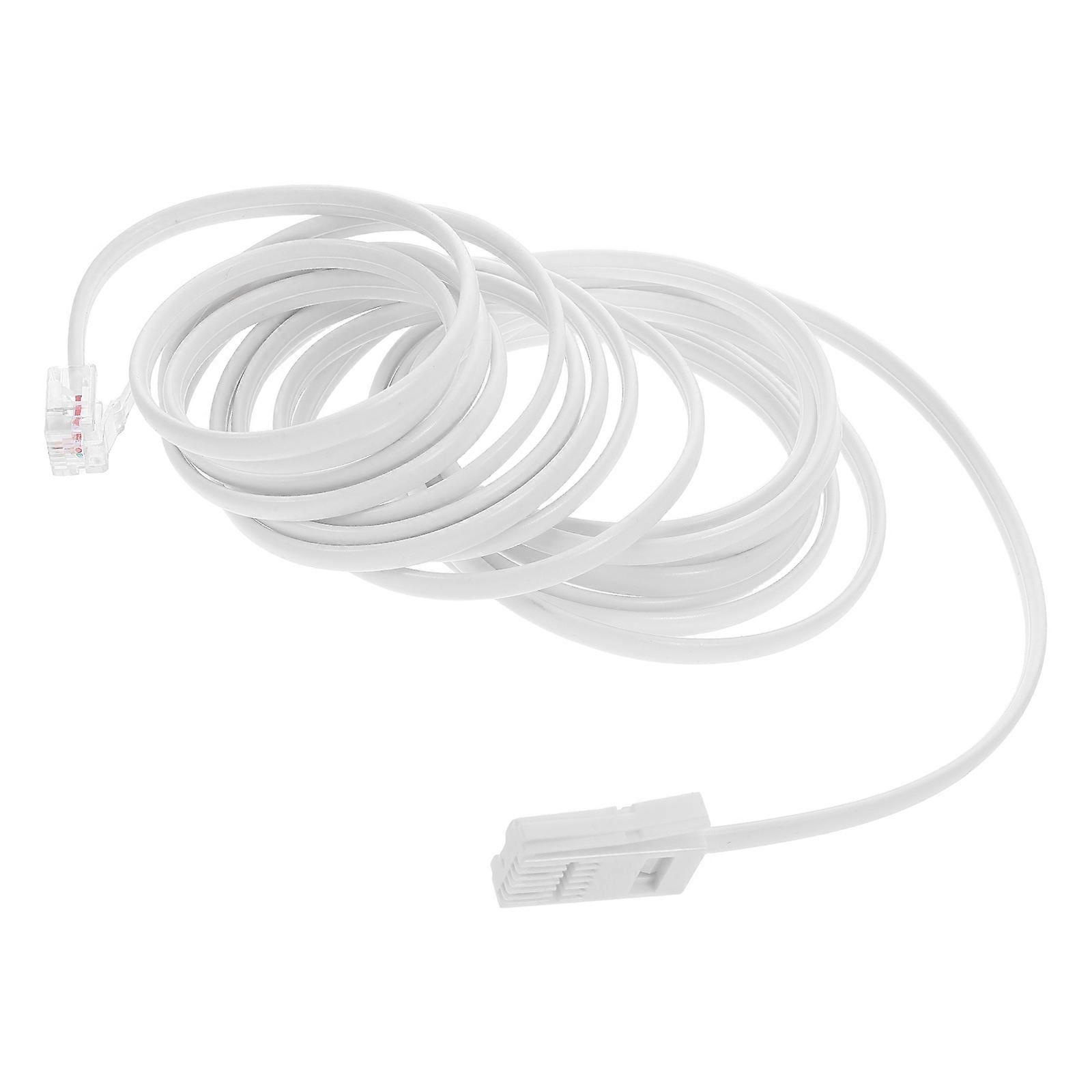 Durable UK Phone Extension Cord for Landline and Modem Connectivity – Ideal for Home Office Use