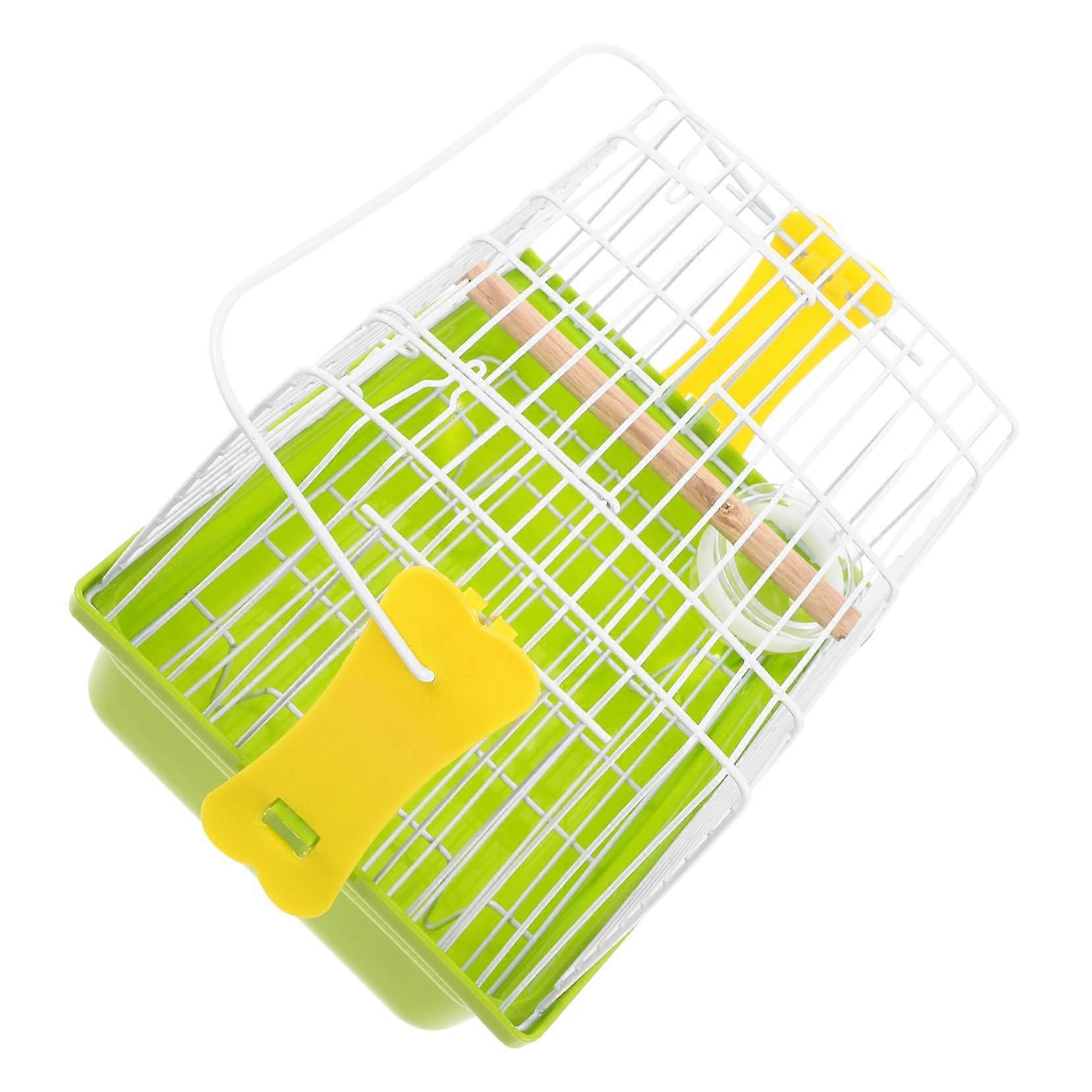 1 Set Portable Bird Cage with Window Bird Feeder Bird Aviary Bird Cage Budgie Toy Bird Cages Bird Stand Finches Bird Display Cage