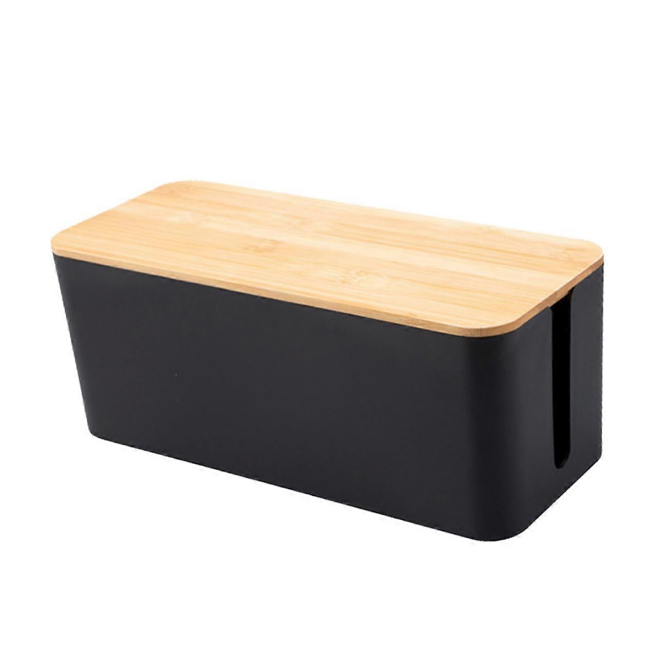 Cable Box Plastic Cable Management Box For Power Strips, Wires, Storage, Cord Ducts