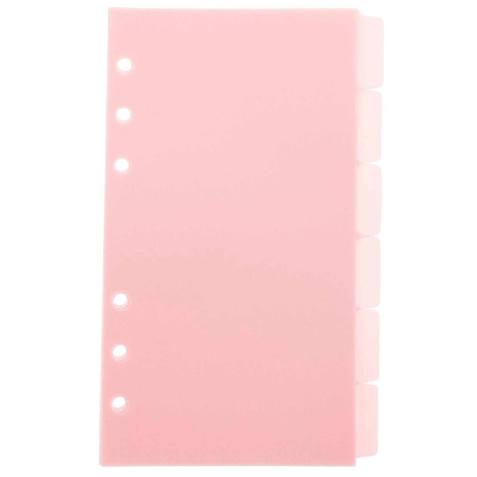 6 Sheets Of Binder Dividers Index Dividers Notepad Binder Dividers Notepad Divider Loose Leaf Notebook Index Dividers Page Dividers Notepad Dividers (