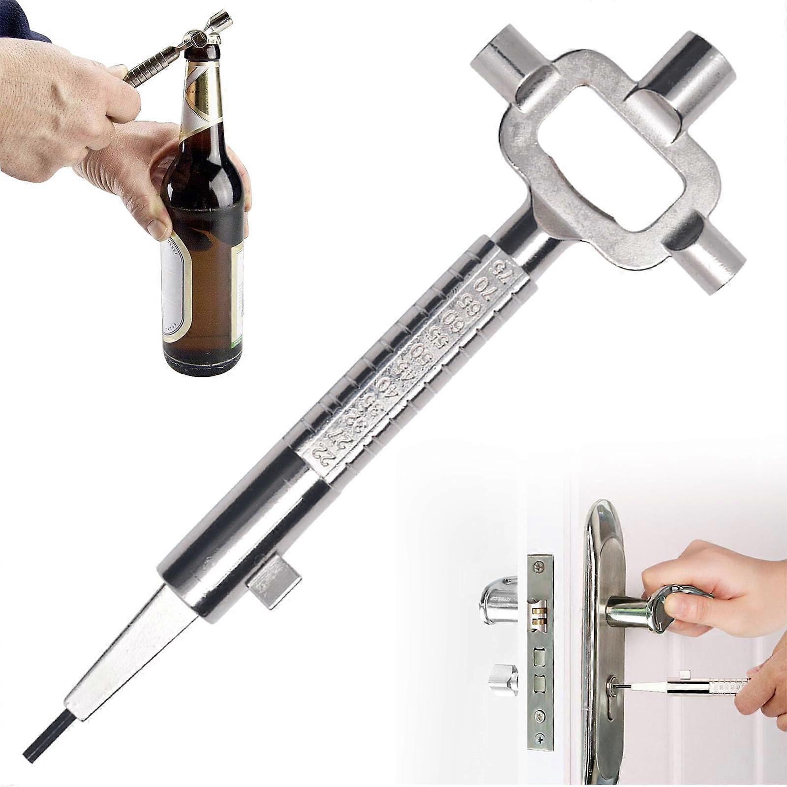 Universal Construction Key Door Opening Tool Cabinet Key Zinc Alloy 20x7cm Multi Tool Universal Key