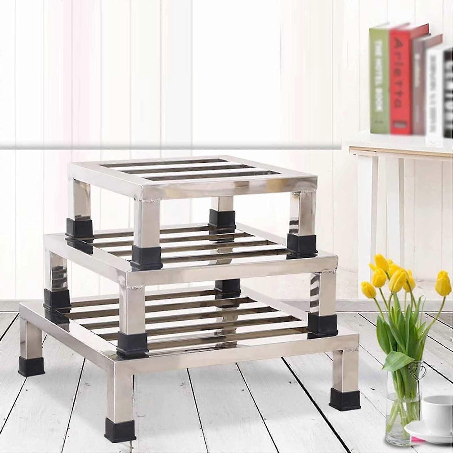 Stainless Steel Appliance Riser Stand Heavy Duty Floor Bracket ...
