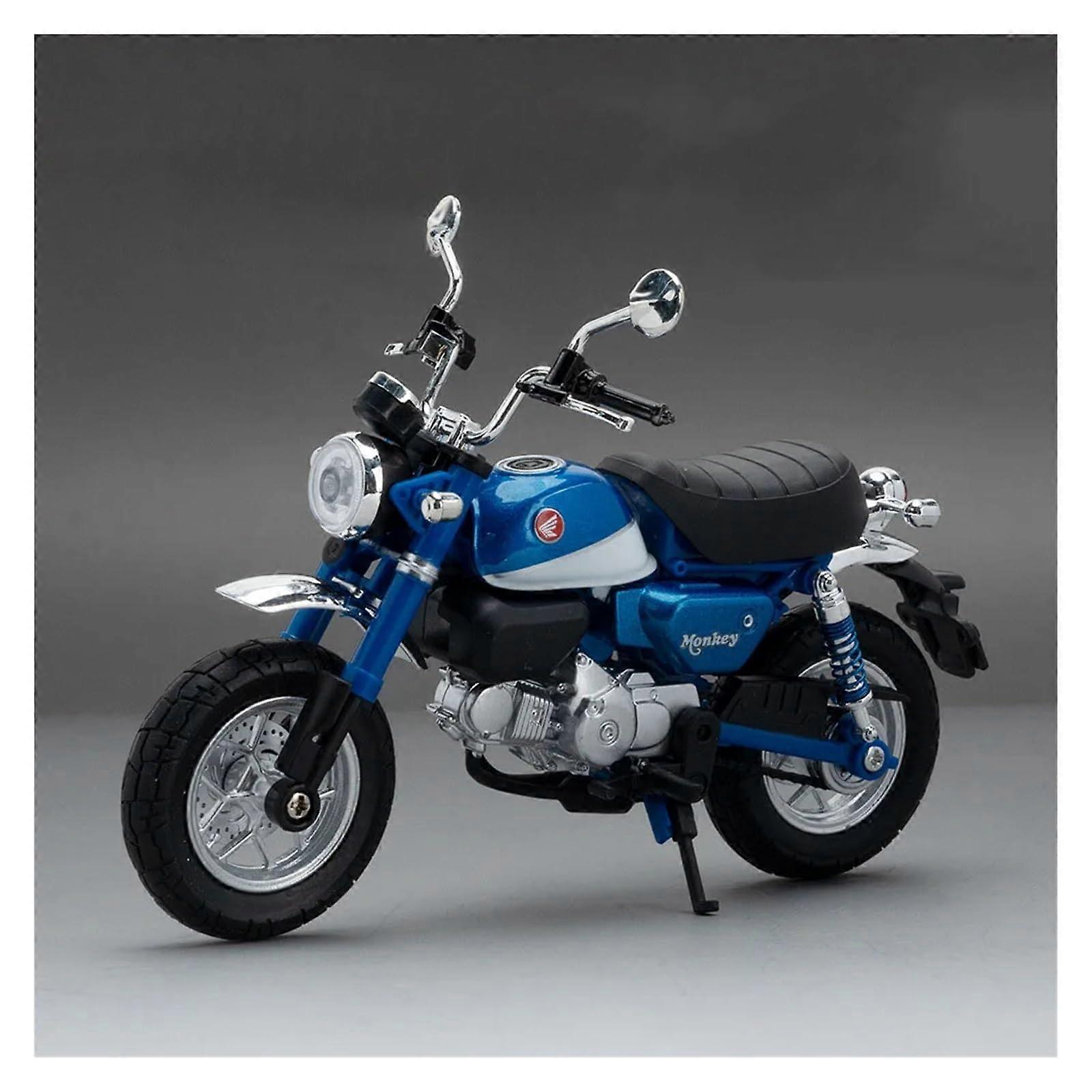 Readymade model car 1:12 for Honda Little Monkey, alloy, diecast, rubber tyres (blue).