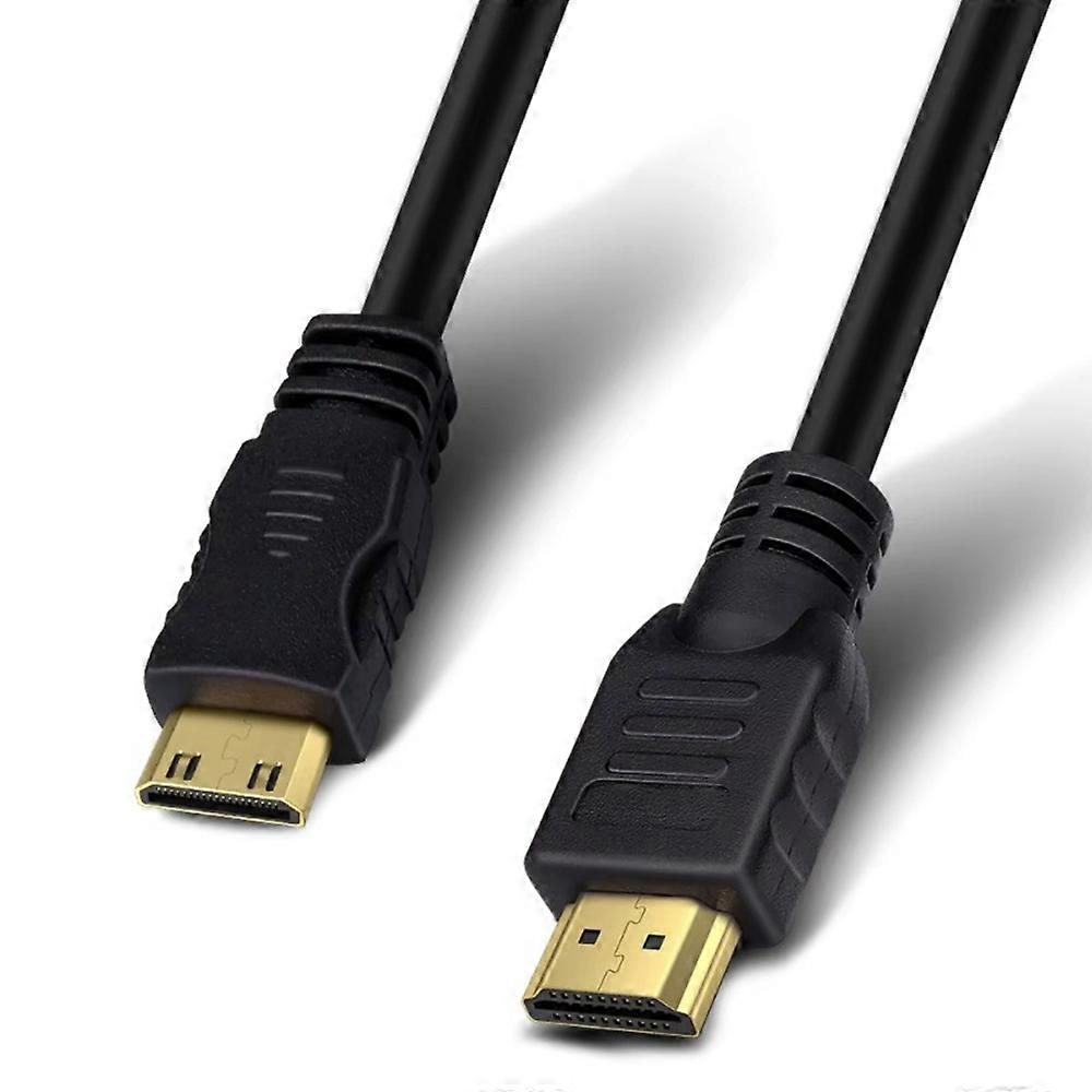 TKdaddy 5m Mini HDMI to HDMI Cable High Definition 3D Support HDMI 1.4 Cord for Camera Laptop Projector