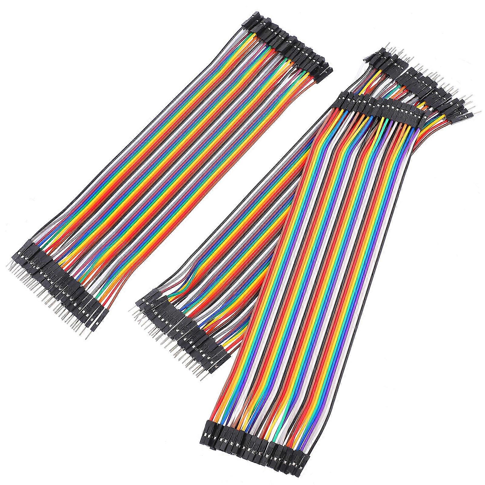 Multicolored 1 Set Pin Jumper Wires for DIY Breadboard Projects – Female to Female Cables