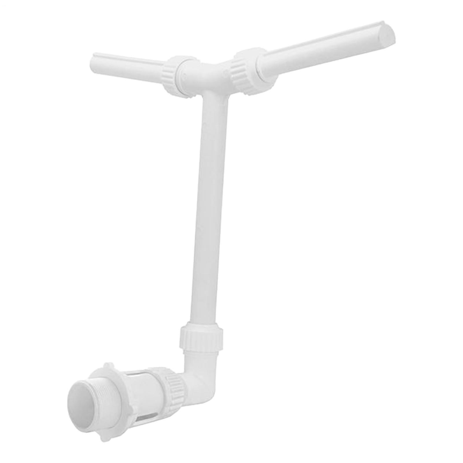 Pool Fountain Feature with Adjustable Flow Nozzle, Double Spray Waterfall for Garden and Landscape Irrigation Use