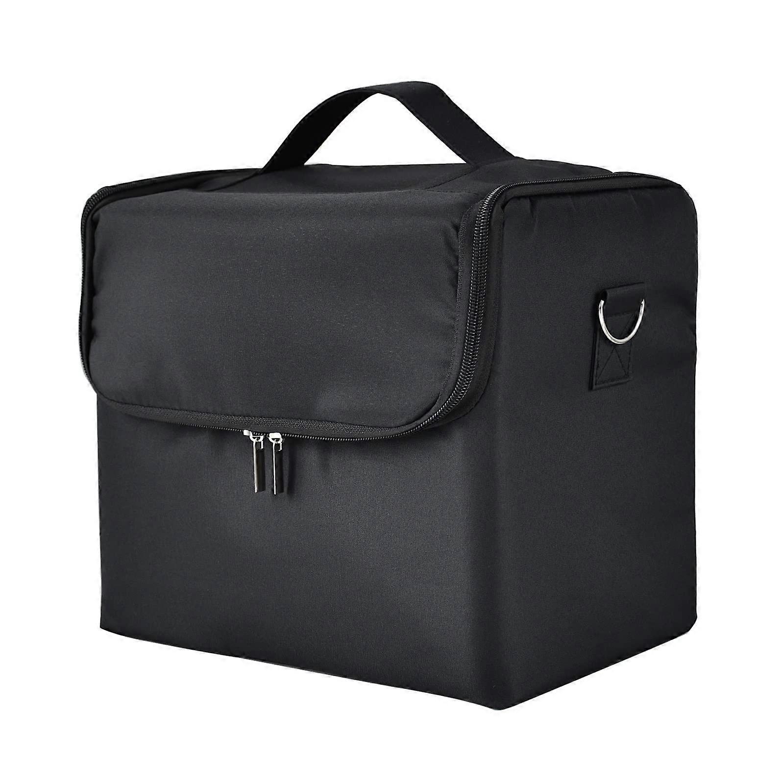 Makeup Organizer and Storage Bag, Large Capacity Foldable Cosmetic Box, Multilayer Makeup Artist Kit in Color B