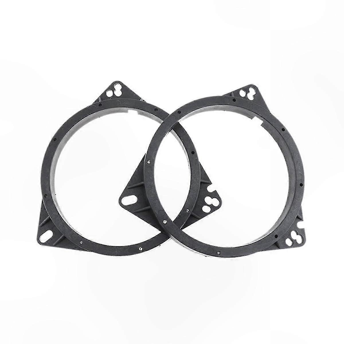 2-Pack 6.5" Speaker Mounting Plates with Horn Washer Adapters Brackets for Car o Systems