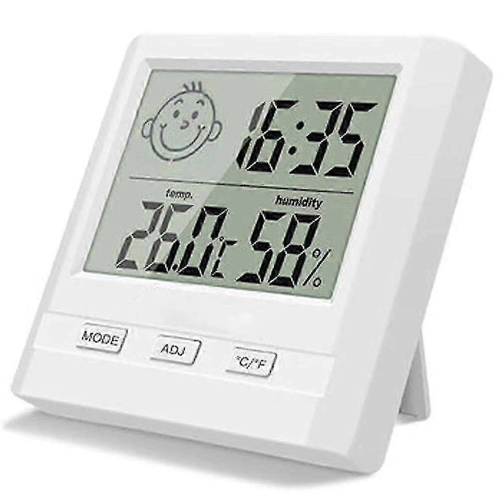 Digital Indoor Hygrometer Thermometer with Time Display Function and Accurate Temperature Humidity Monitoring for Modern Spaces