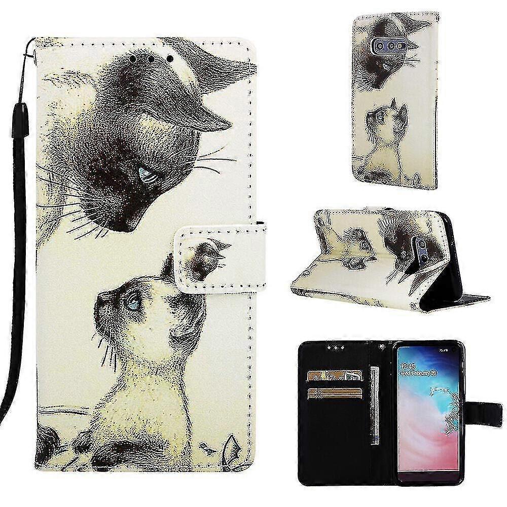 Compatibile con Samsung Galaxy S10e Custodia in pelle Flip Wallet Cover...