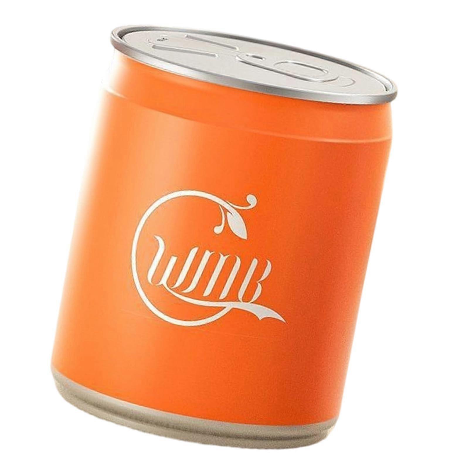 Creative Beverage Can Shape Trash Bin with Press Lid, Funny Garbage Container for Home Office, Colorful Design