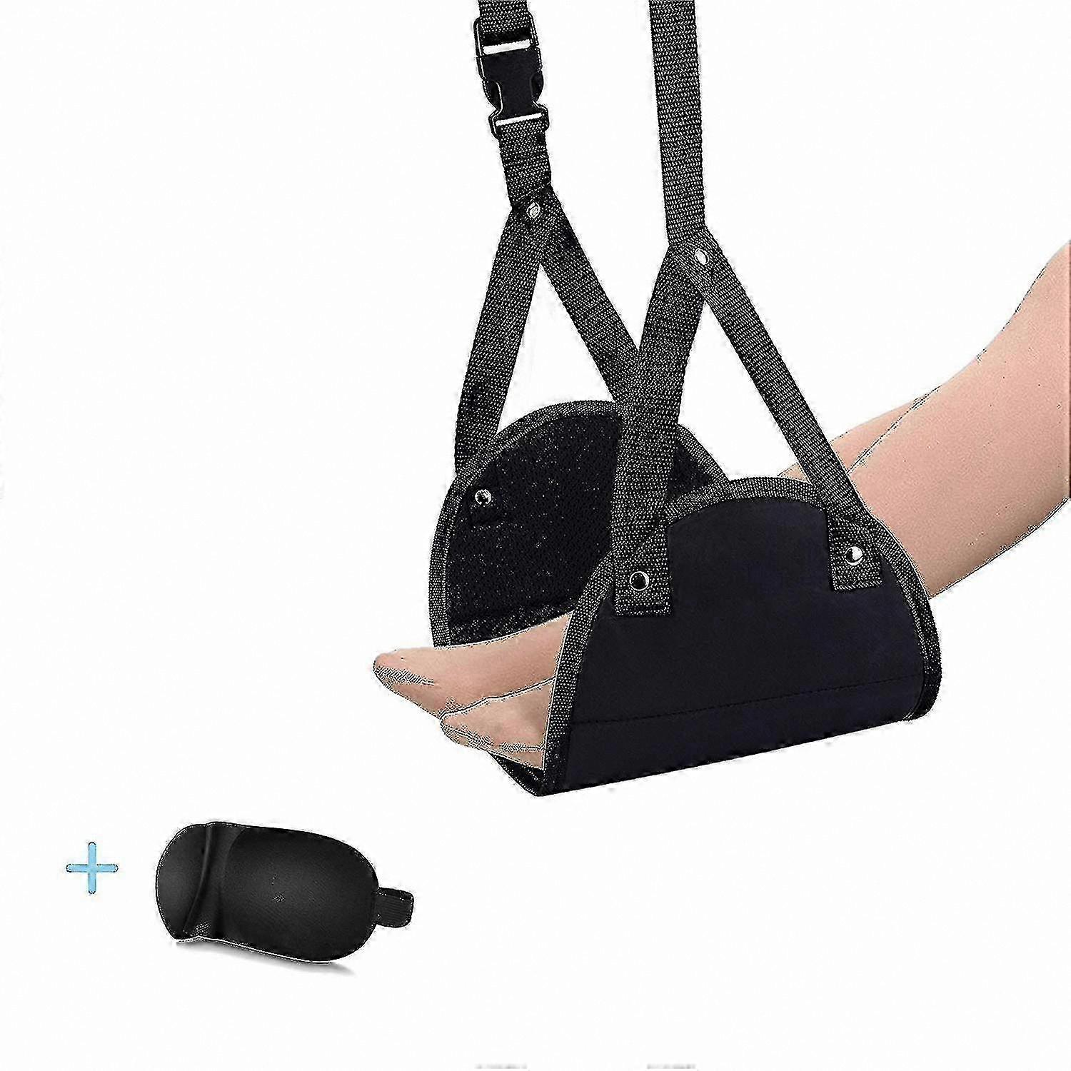 Portable Foot Rest for Travel Under Seat Leg Support Hammock for Airplane Flight Comfort Solution