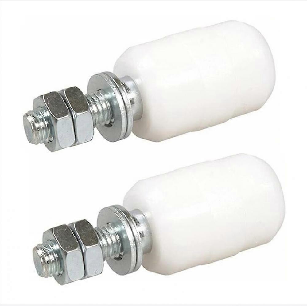 Nylon Upper Guide Olive, 2 Units Rollers for Sliding Door, Fixing with Threaded Rod, Olive or Guide Roller for Sliding Gate or Other Applications