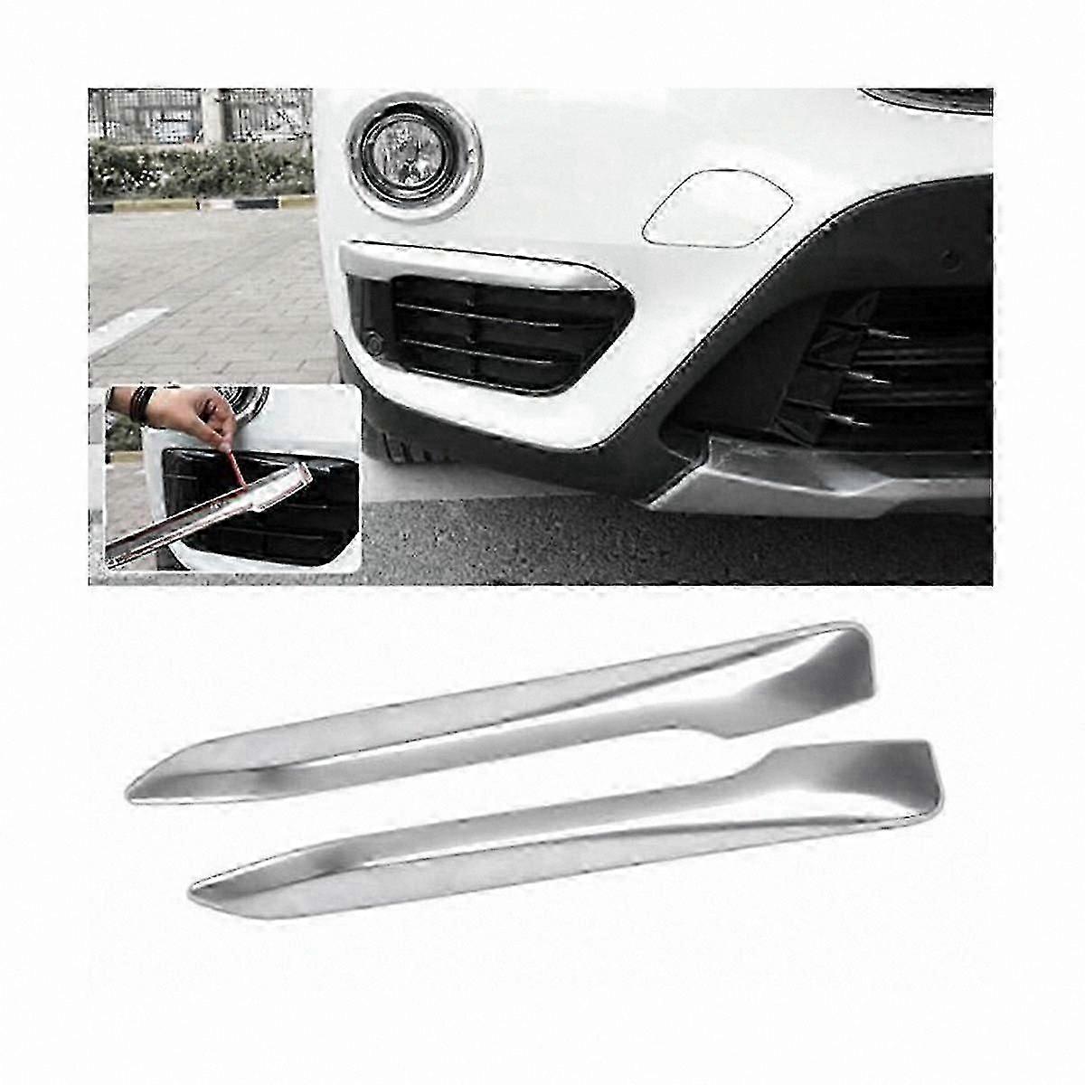 Silver Chrome Fog Light Eyebrow Trim for F48 X1 2016-2019 Models
