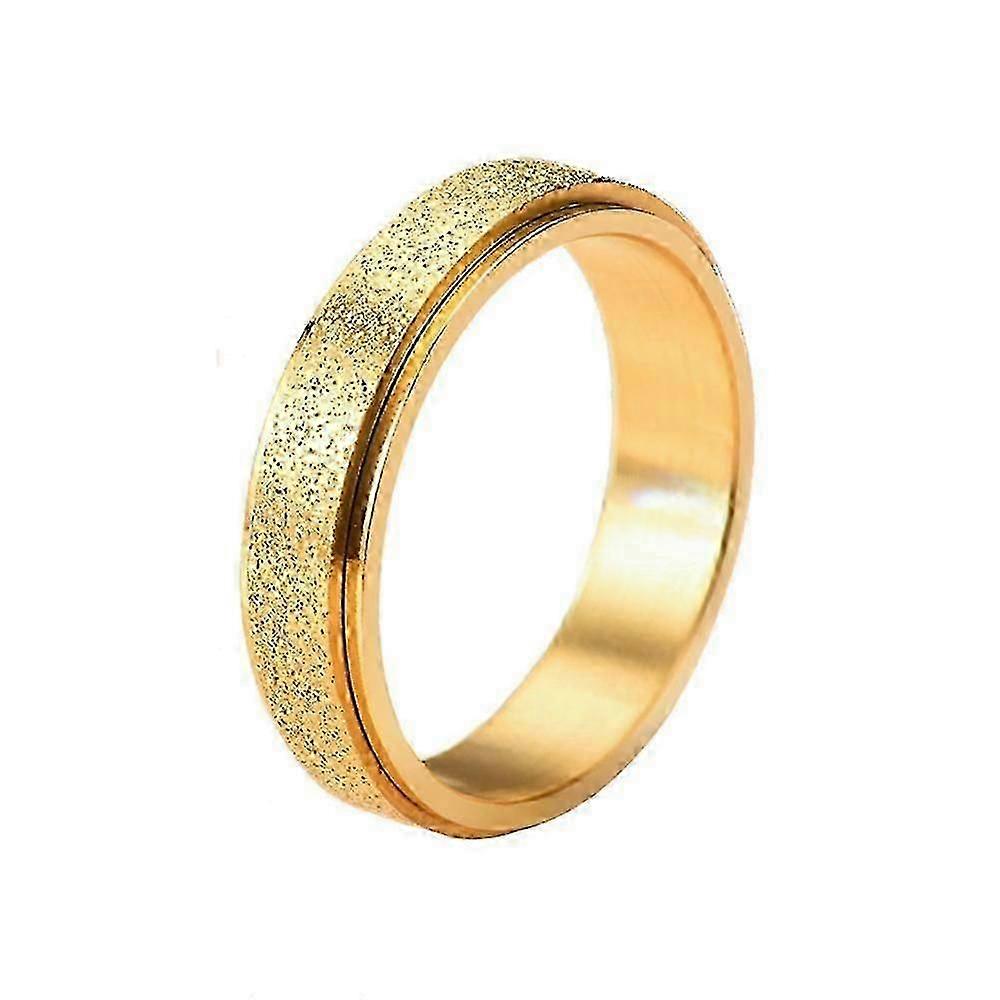 ギフトアンチストレススピナーユニセックスリングそわそわステンレス鋼不安リング男性回転女性ジュエリースピニングユニークと自由に互換性があります