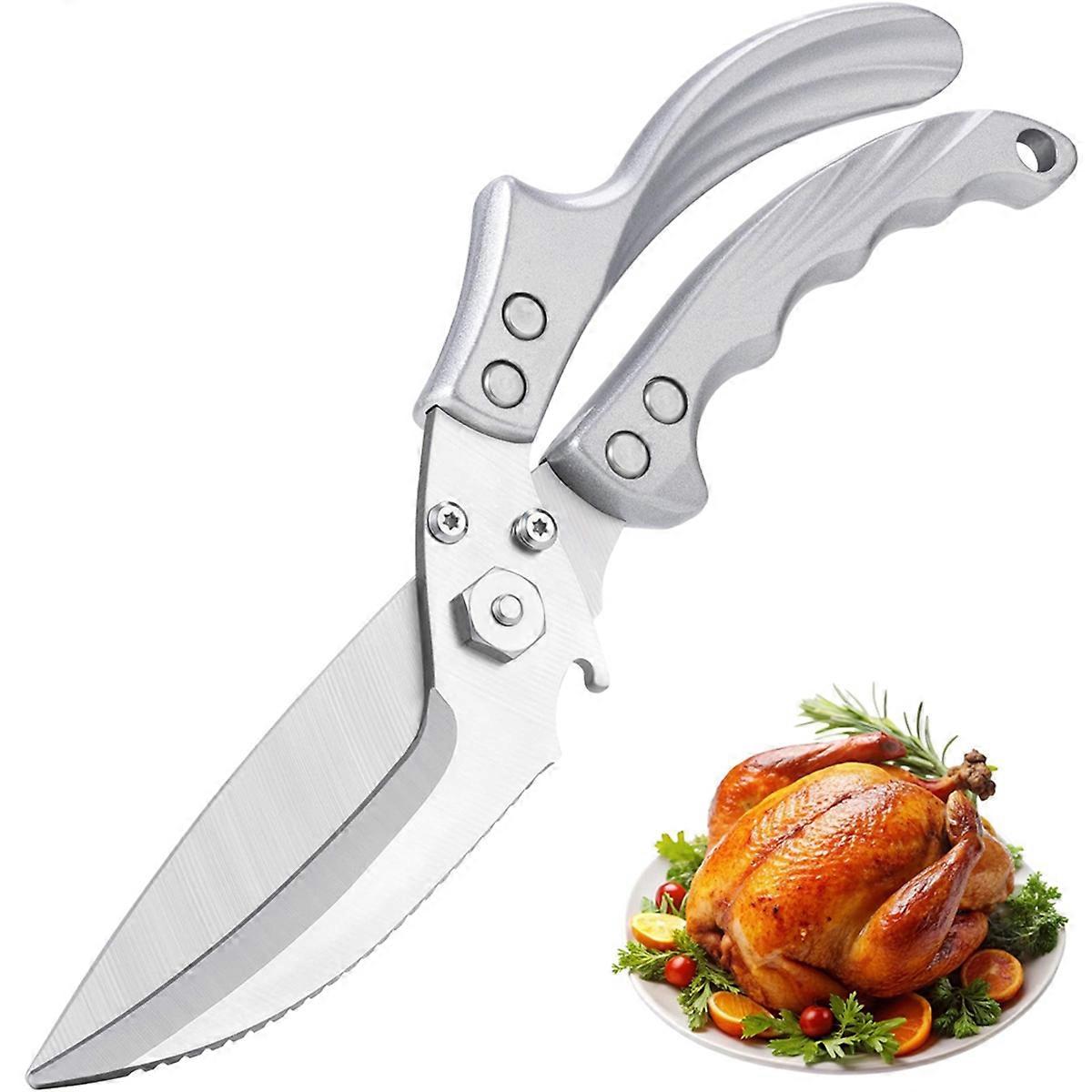 مقصات المطبخ الثقيلة - مقصات الدواجن لجميع الأغراض مقص المطبخ الفولاذ المقاوم للصدأ للدجاج