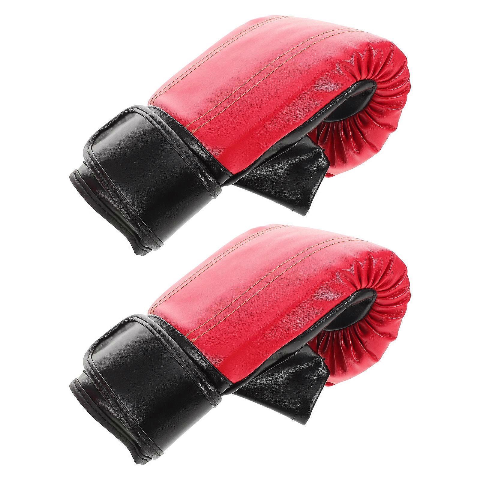 Sparring Boxing Gloves Taekwondo Training for Men and Women Kickboxing Thai Workouts 1Pair Red