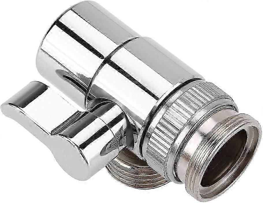 Diverter valve for brass faucet connector