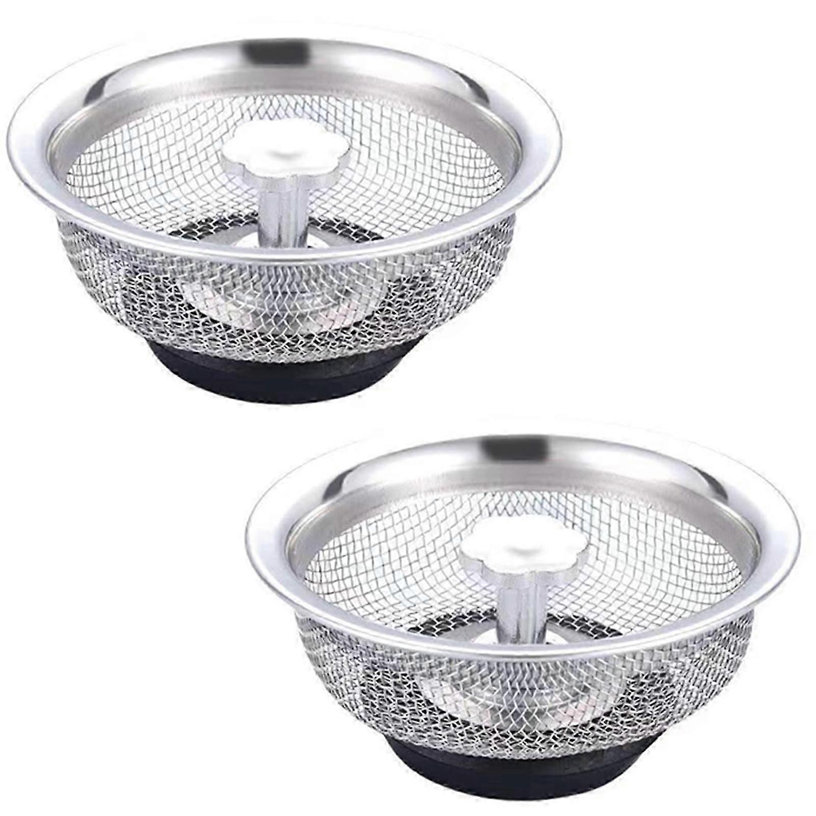 Filterkorg för matrester i rostfritt stål för hembadrum