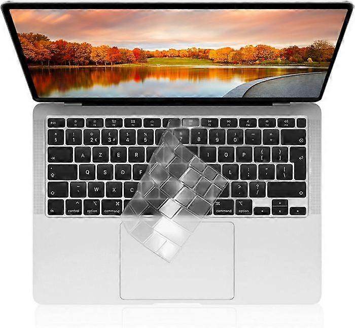 Keyboard protection for Macbook Air 13 (13.3) - Transparent silicone keyboard AZERTY EU-Layout Phonillico