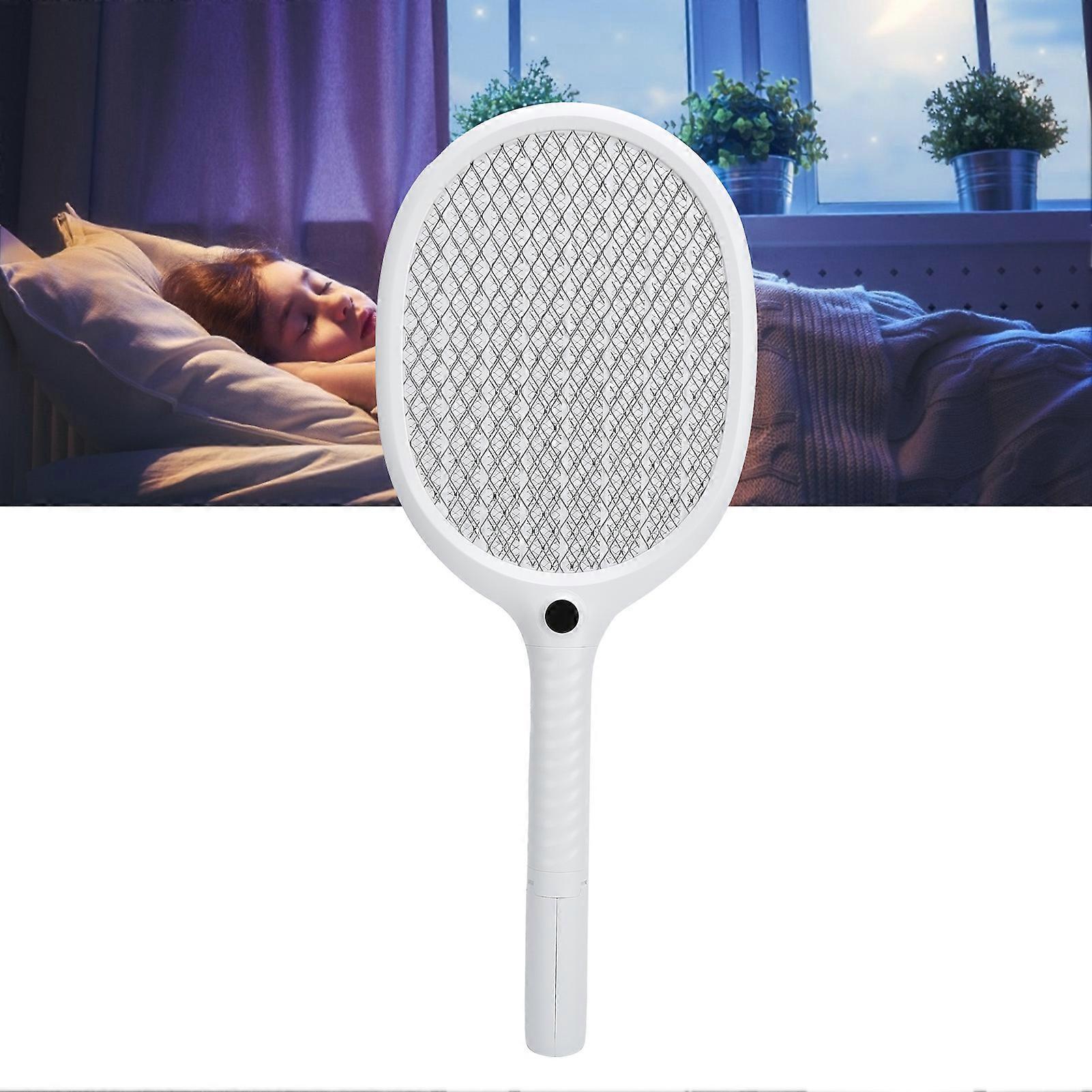 Electronic Mosquito Swatter USB Recharge 3000V 1200mAh 3-Layer Mesh