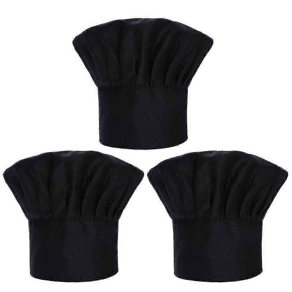 3 Pack Adult Adjustable Chef Hat for Baking Cooking Kitchen Professionals