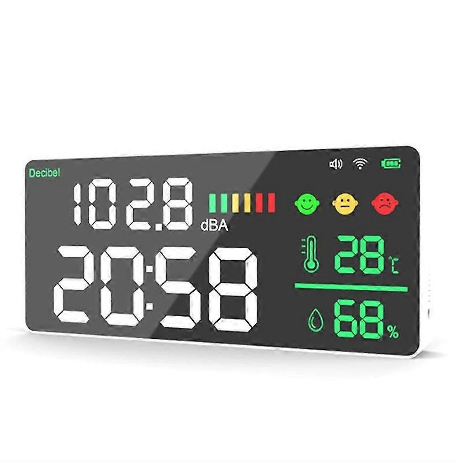 TUYA Wifi Digital Decibel Sound Meter Wall Mounted Smart Noise Tester