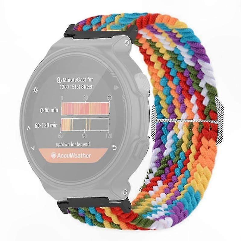Braided Nylon Watch Strap for GPS Fitness Trackers, Stretchy Band Compatible with Multiple Models