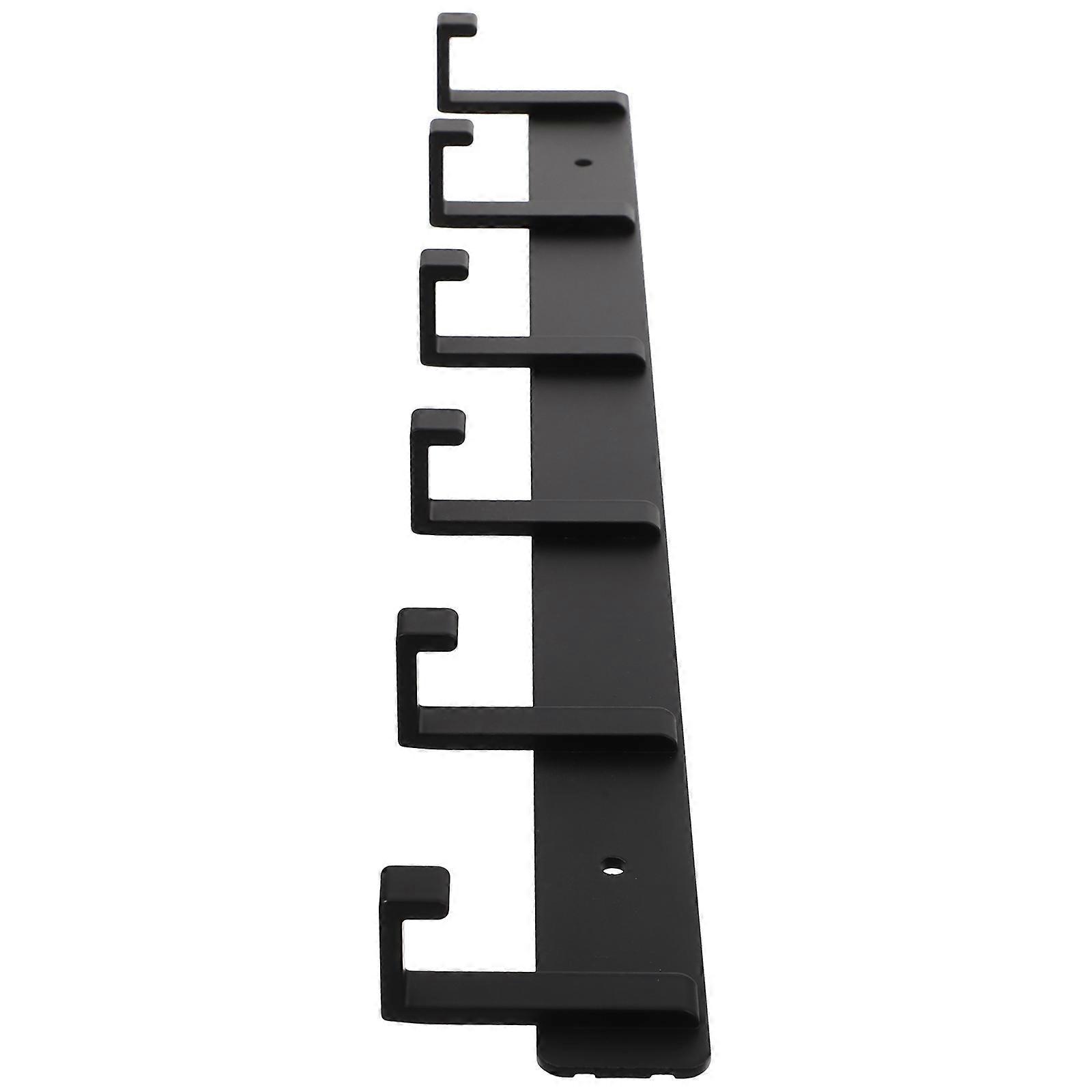 Bathroom Kitchen Storage Hanger for Hanging 3Pcs Wall-Mounted 6-Hook Rack