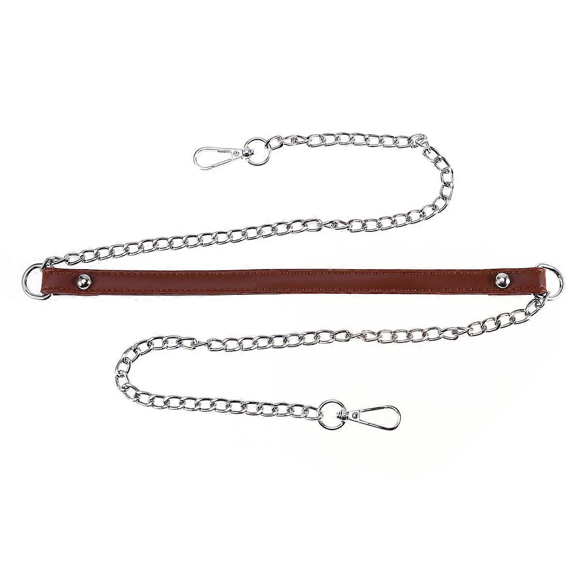 Handbag Chain Metal Chain Replacement Strap for Bag 1Pcs Coffee with Buckles