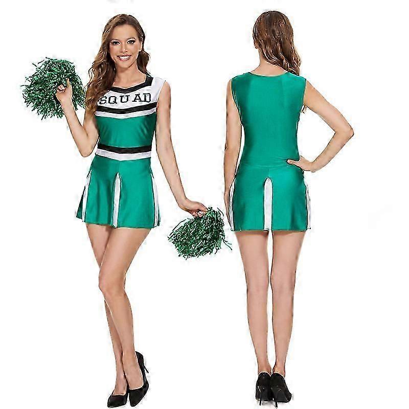 Halloween cheerleading uniforms for women, stage costumes, performance costumes, female cheerleading hand flower costumes