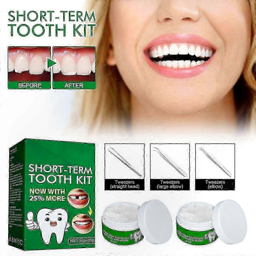 Dental Repair Solution with Advanced Formula, Temporary Adhesive for Cosmetic Dentures and Adjustments