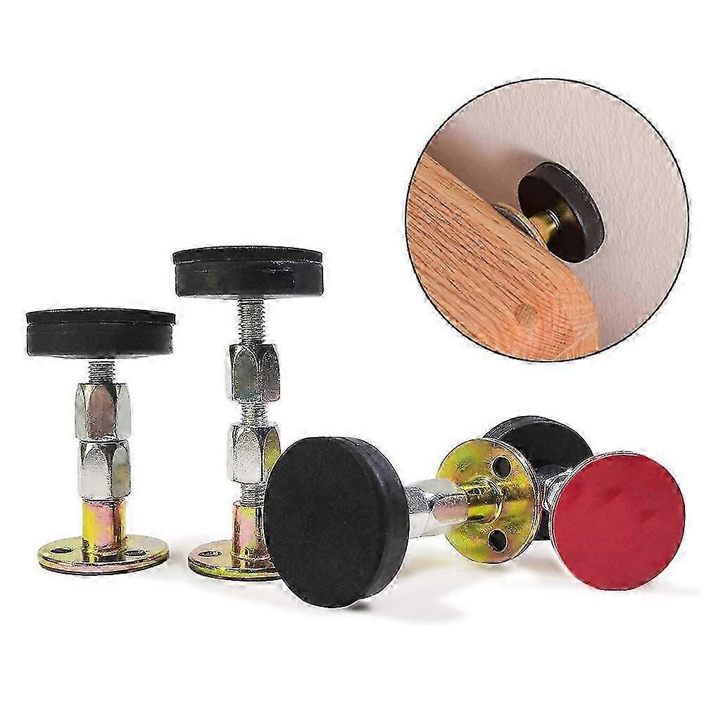 4 Pack Headboard Stoppers, Adjustable Threaded Bed Frame Anti-Shake Tool Bed Wall Stopper, Prevent Rocking Headboard
