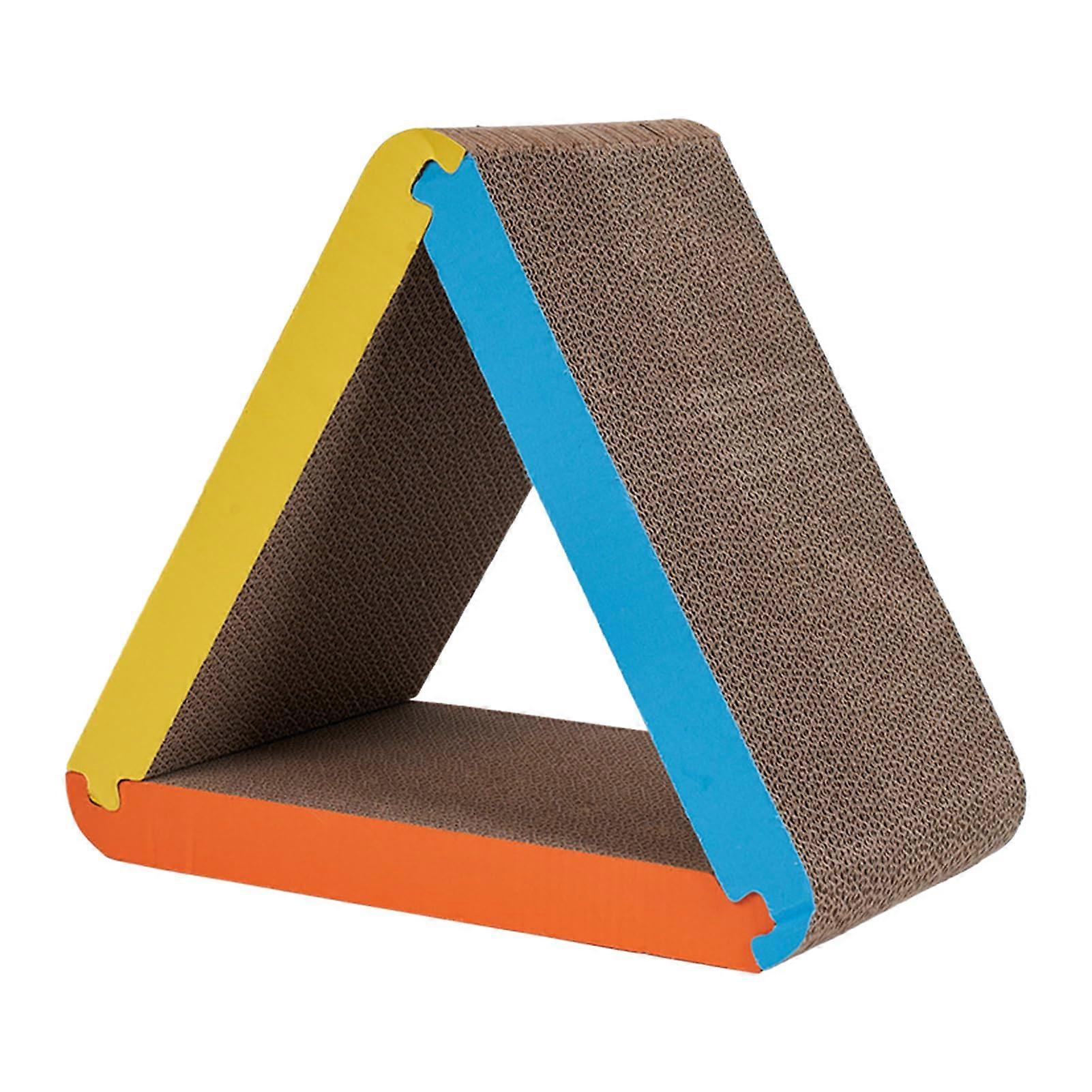 Cat Scratching Board Triangle Corrugated Cardboard Cat Scratcher For Kittens Furniture Protection