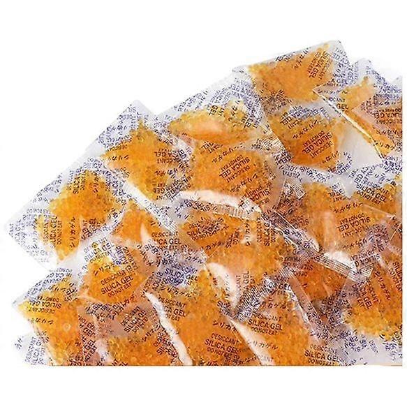 Reusable color-changing desiccant product for moisture, mildew, dehumidification, and moisture absorption.