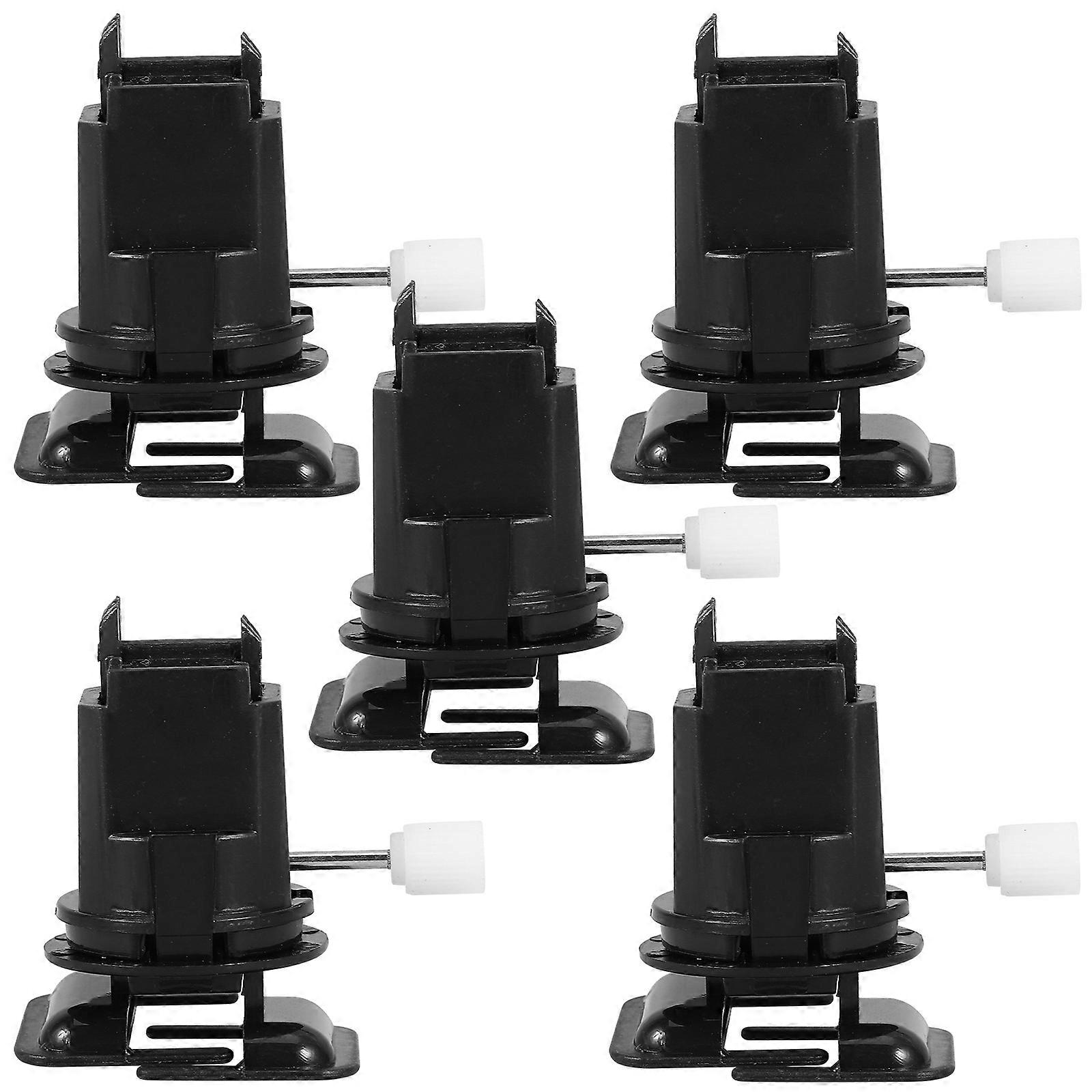 Toy Accessory Clockwork Movement Plastic for Children Abs Black Manual Wind-Up 5Pcs