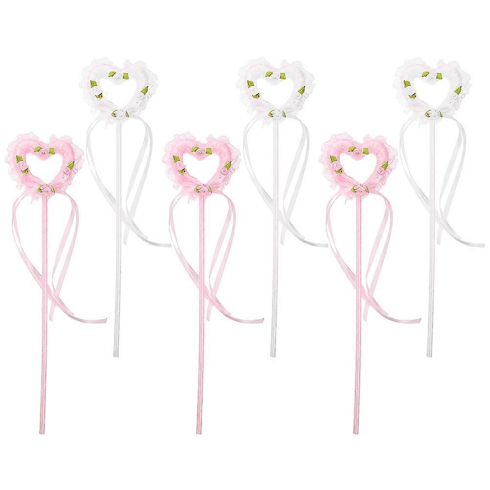 Ribbon Design Fairy Wands Kids Playthings Fairy Stick for Children 24Pcs